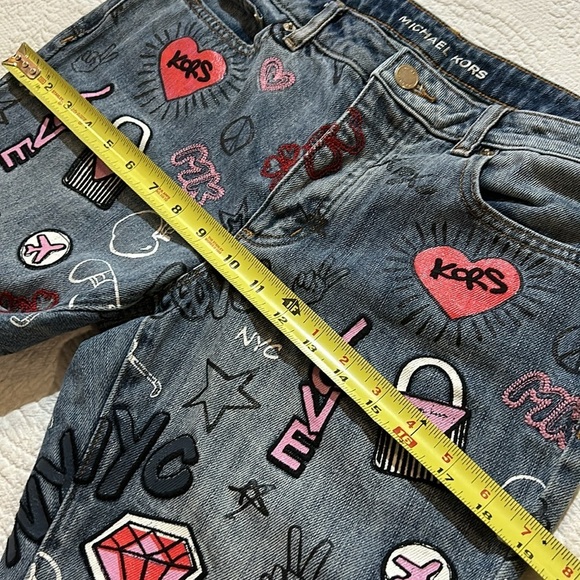 Michael Kors Limited Edition Button Fly, Flare, Crop. Size 6 - Picture 9 of 12